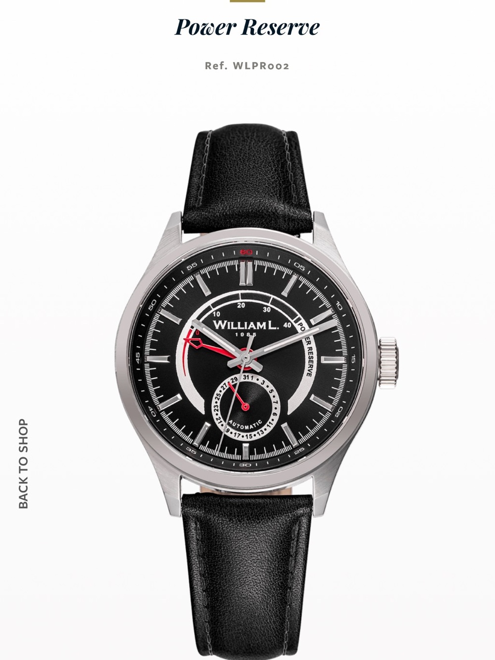 WilliamL 1985 automatic watch